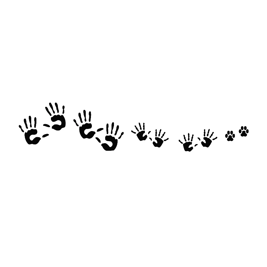 6x30 см High Five Happy Family виниловые наклейки на кузов автомобиля Наклейка окно или дверь