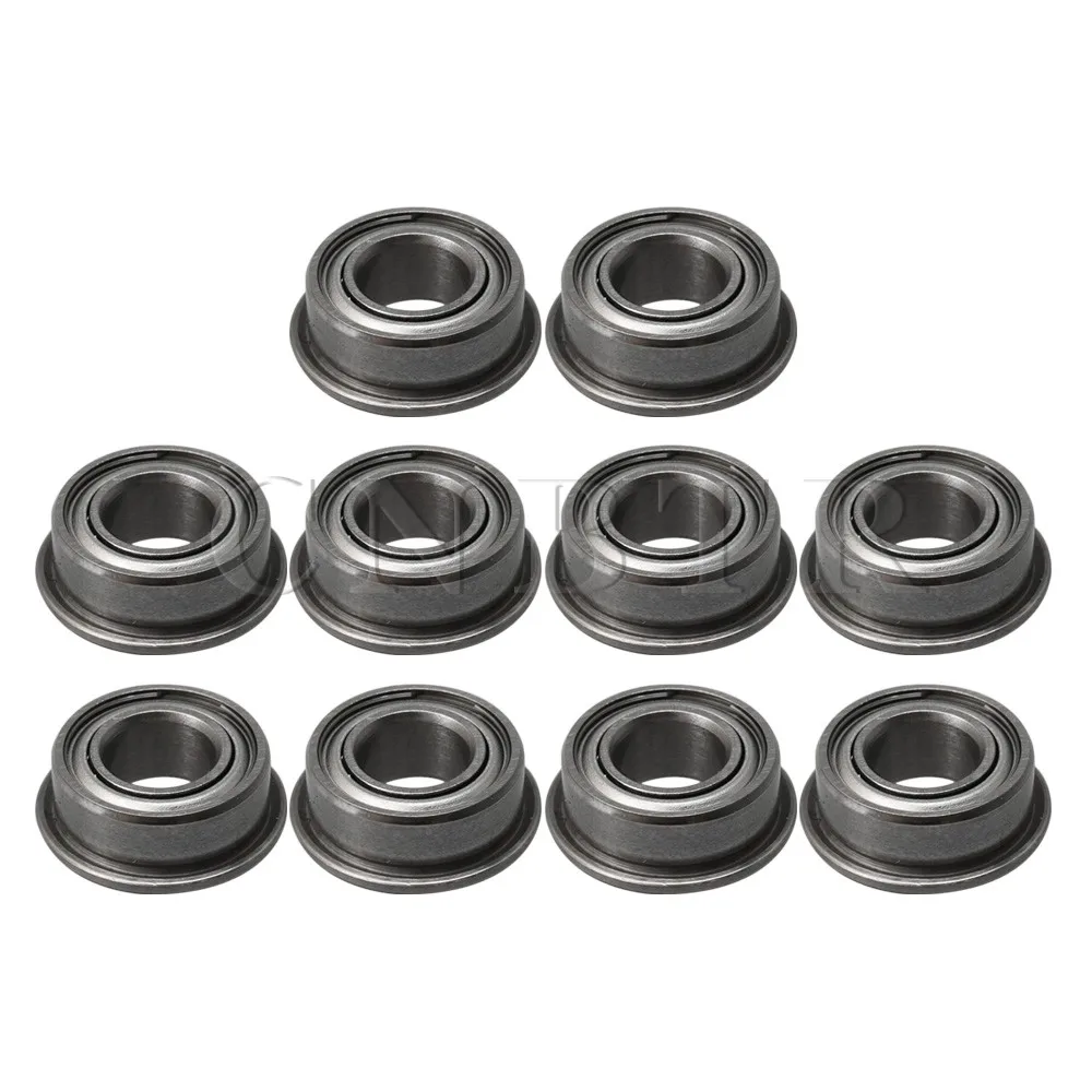 CNBTR Silver MF105ZZ Mini Ball Bearings Double-Shielded Flanged 5x10x4mm Pack of 10 | Обустройство дома