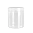 Пустая пластиковая баночка для крема, 250 мл, прозрачный косметический контейнер, ящик для хранения ароматизированного чая, диаметр 71 мм, маска для лица, контейнер дюйма, с завинчивающейся крышкой