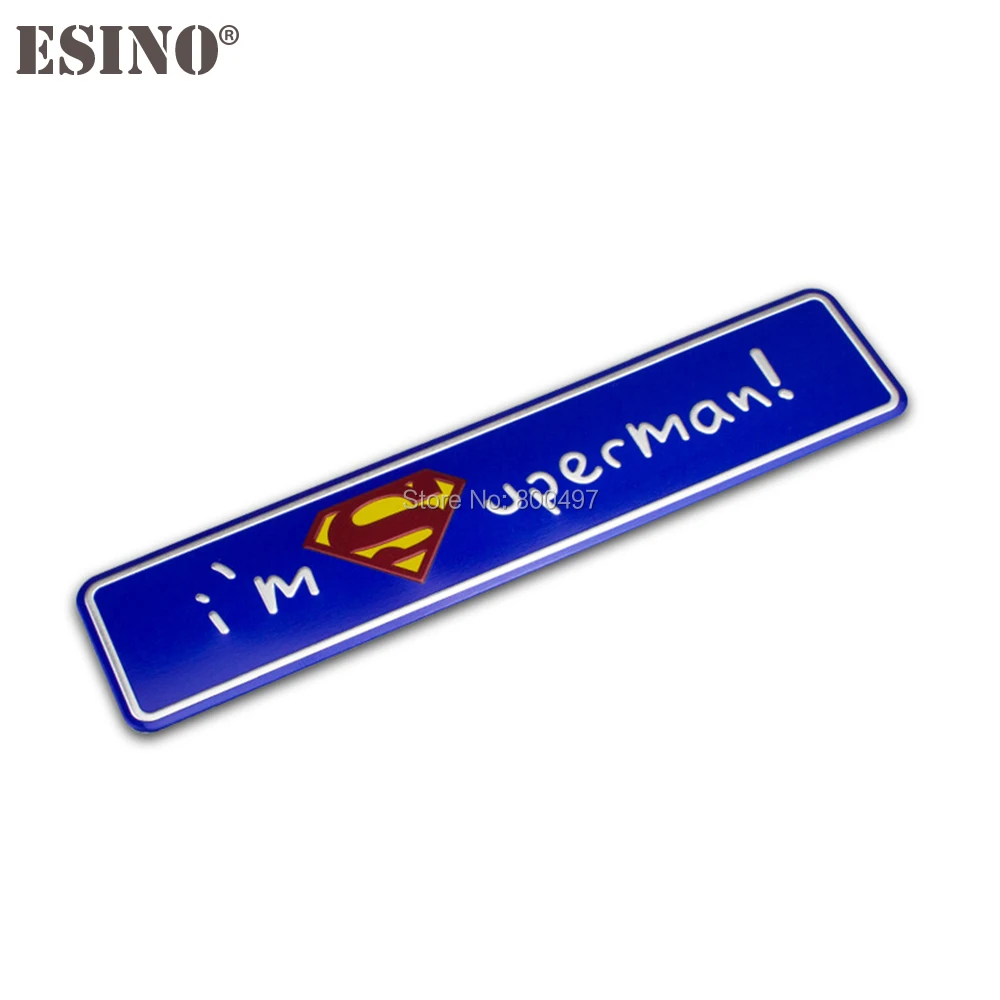 Автостайлинг фильм американского супергероя I'm Superman 3D металлический