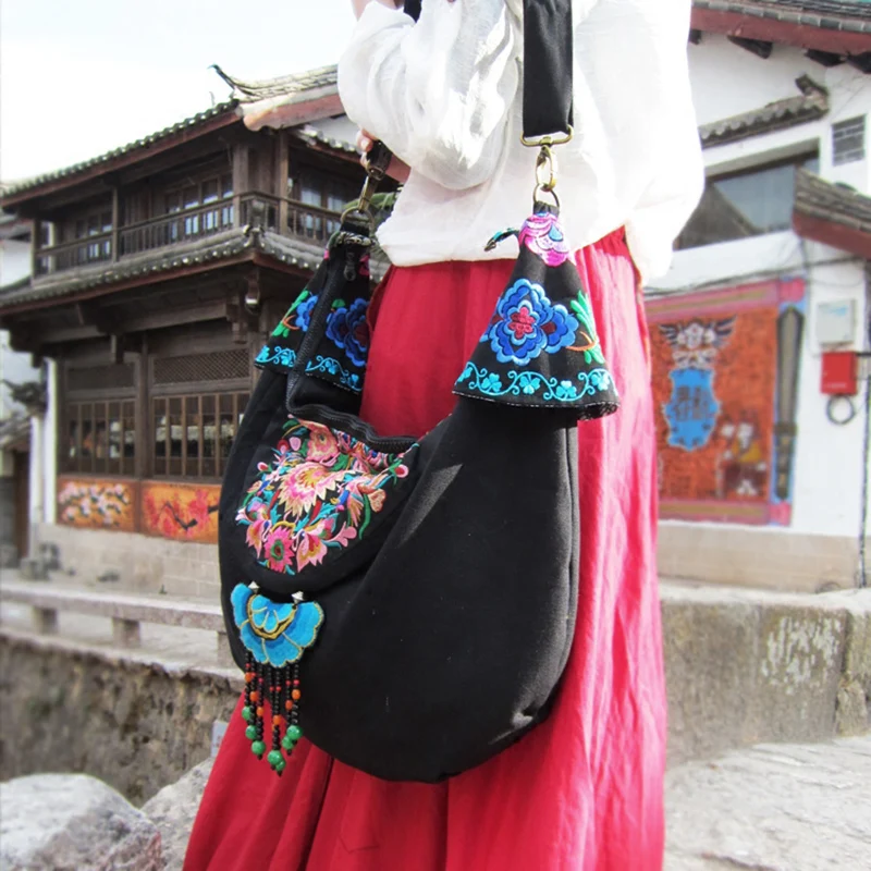 Винтажная ручная работа Hmong племенной Этнический тайский индийский бохо льняная