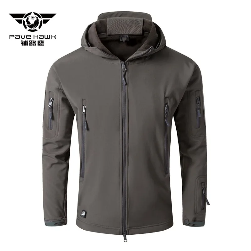 5XL мужская и женская зимняя теплая камуфляжная куртка для рыбалки, скалолазания, верховой езды, путешествий, армейская тренировочная Водонепроницаемая флисовая куртка с капюшоном, тактическое пальто
