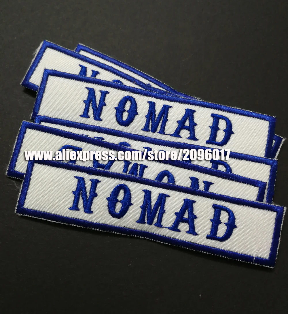 Голубые нашивки NOMAD SONS OF вышитые металлические аксессуары|Заплатки| |