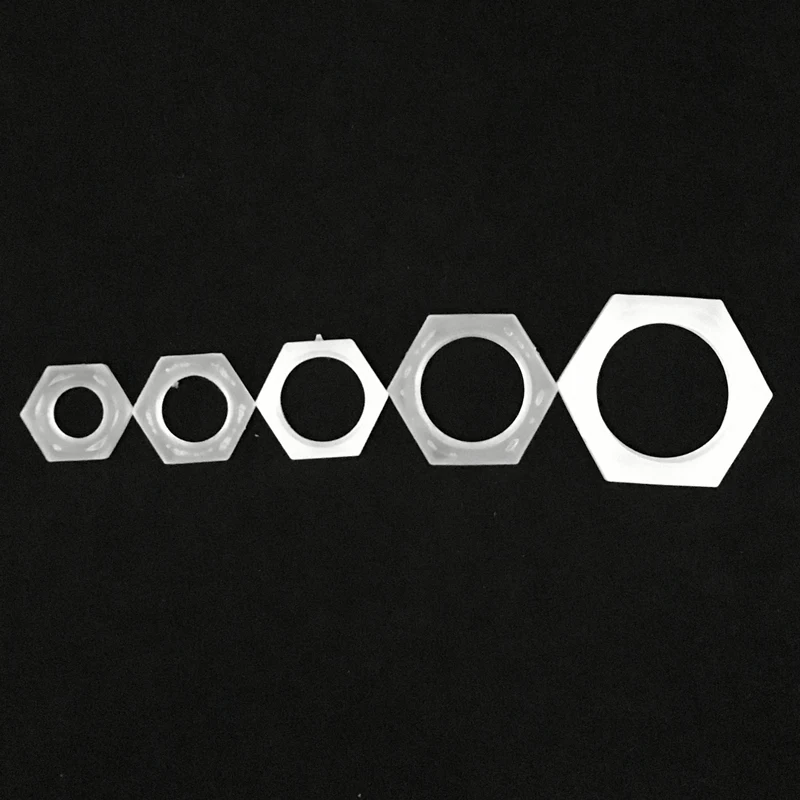 

5Pcs 1/8"~3/4" Plastic Hexagon Thread Nut For Aquarium Fish Tank