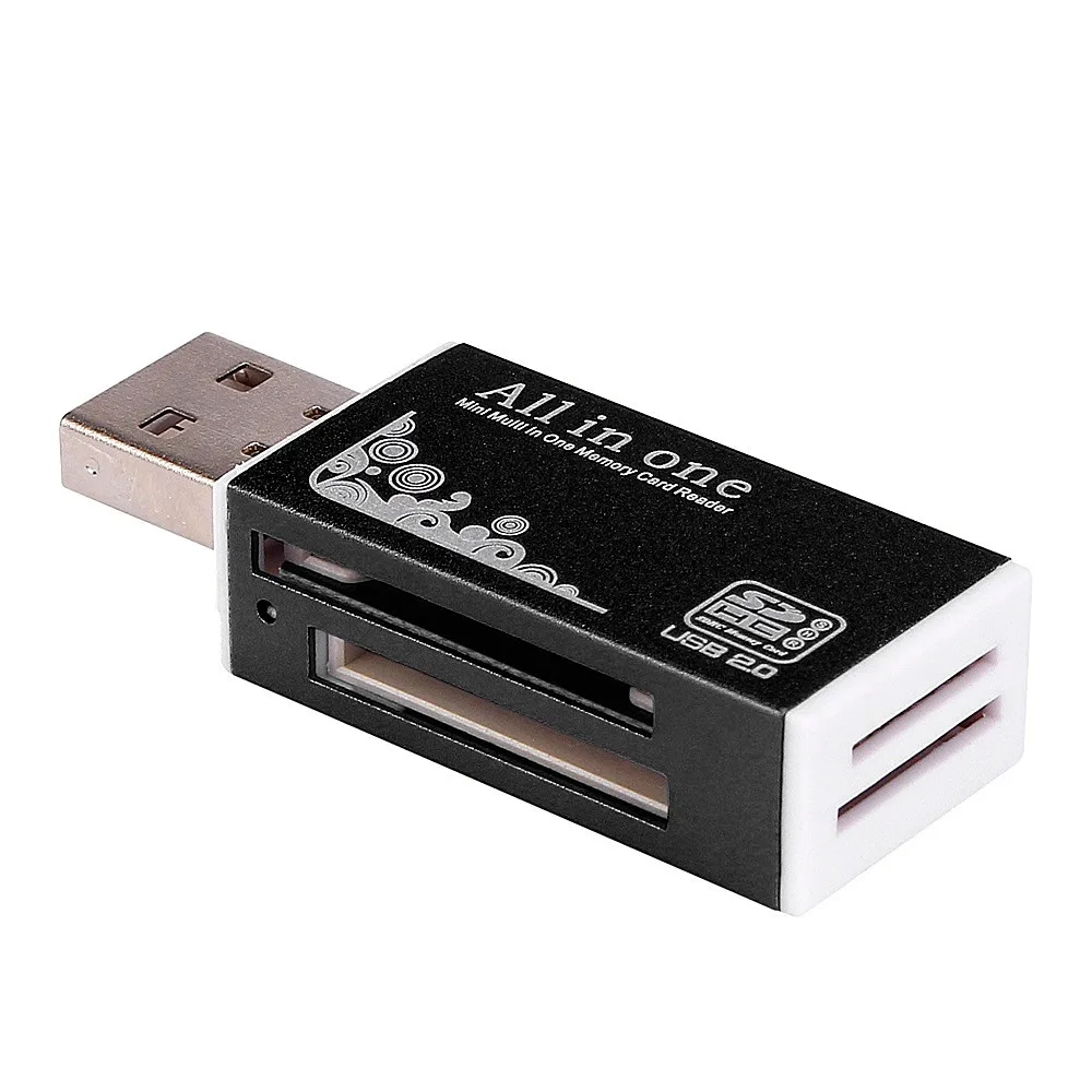 Высокоскоростной USB 2,0 все в 1 мульти карты памяти ридер для картридер 2 микро-sd TF M2 MMC мини кардридер памяти оптом