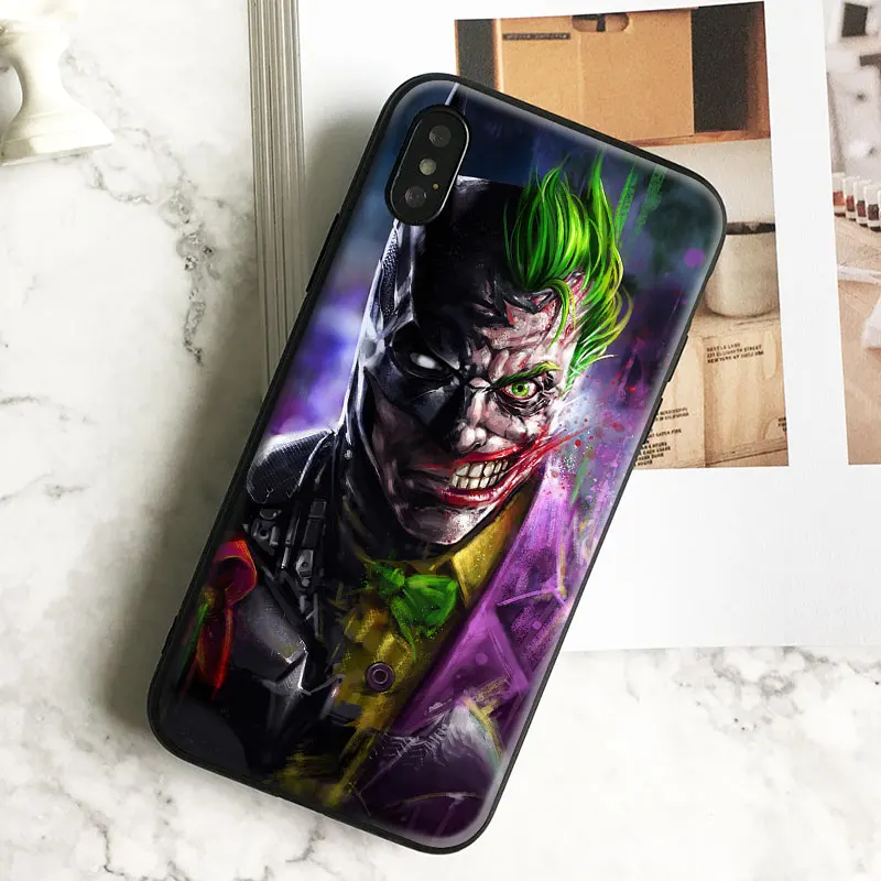 Мягкий силиконовый чехол для телефона Joker из гладкого стекла для samsung Galaxy S7 Edge S8 S9 S10e S10Plus Note 10 8 9 10 PLUS