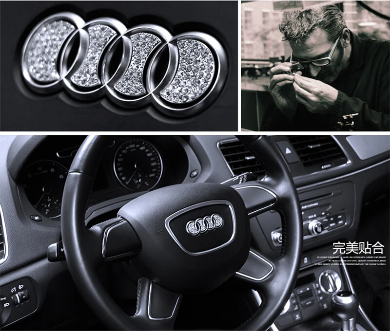 Для Audi A3 A4 A5 A6 Q3 Q5 Q7 TT RS Стиль Sline аксессуары для салона автомобиля Защита рулевого