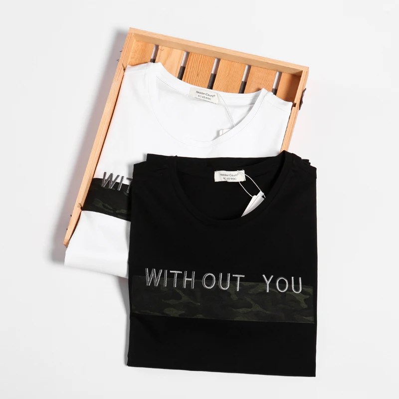 Новинка 2017 года письмо с печатным рисунком Для мужчин хлопковая Футболка принт s