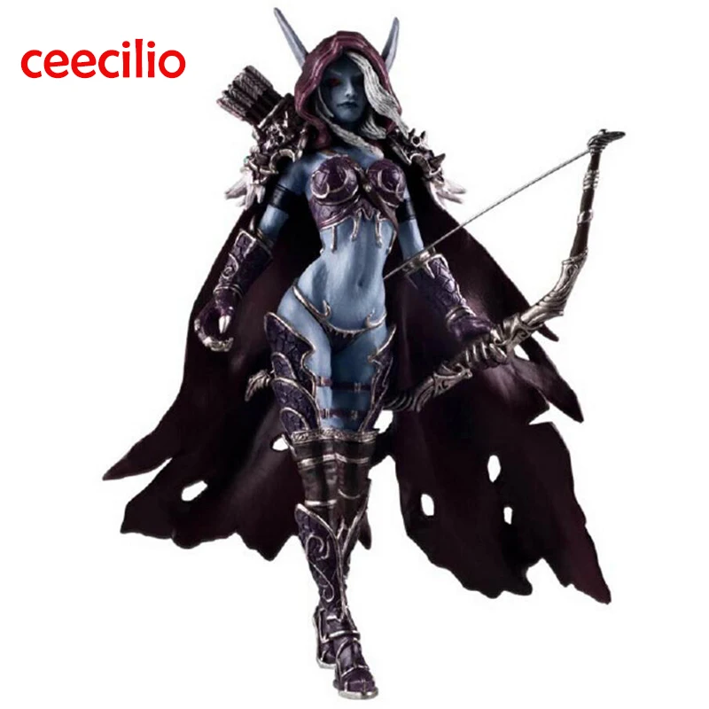 CEECILIO WOW Forsaken Queen Sylvanas Windrunner ПВХ фигурка игрушки 15 см|figure toy|action figure toyssylvanas windrunner |