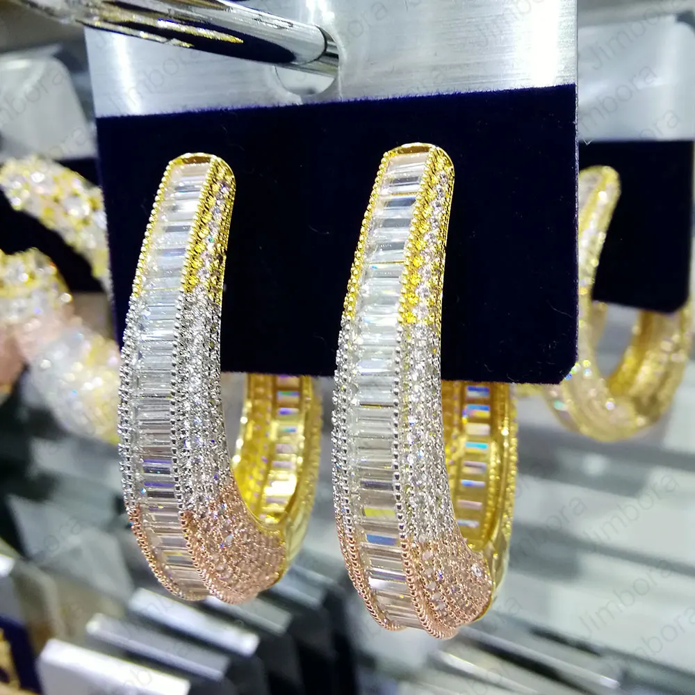 Женские серьги подвески с фианитом Длинные круглые 43 мм|Серьги-подвески| |