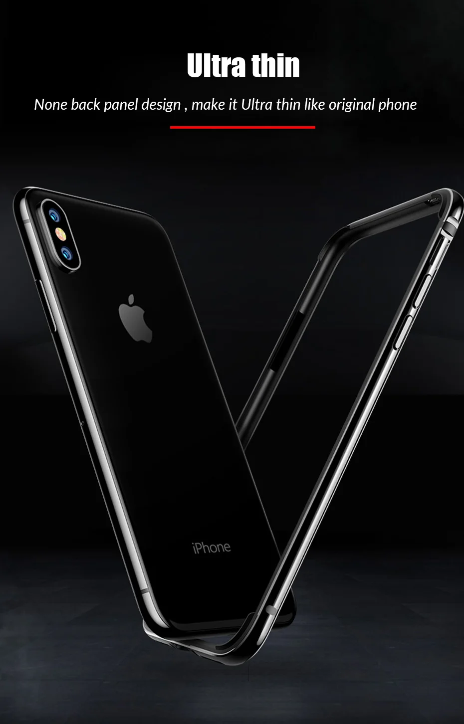 Роскошный металлический бампер для iPhone X XR XS 11 Pro Max чехол алюминиевый бампер ультра тонкий чехол для телефона s для iPhone X S 11 7 8 чехол