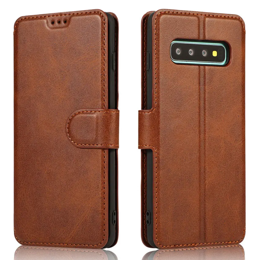Кожаный флип-кошелек чехол для телефона для Redmi Note 7 5 6 Pro Redmi 6 6A 7 6 Pro чехол с магнитной подставкой Чехол для Xiaomi 6X8 9 чехол - Цвет: Коричневый