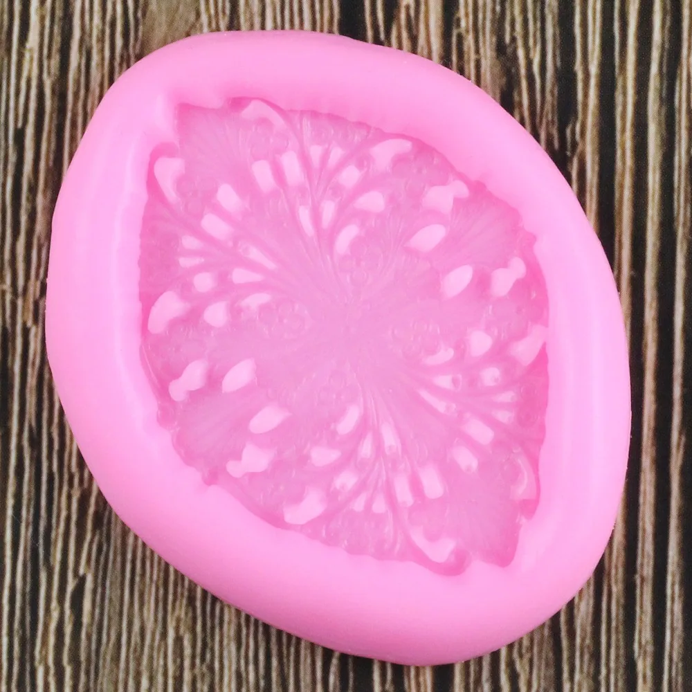 Flourish Floral Medallian Cake Border Silicone Mold Flower Relief Fondant Decorating Tools Candy Chocolate Gumpaste Mould | Дом и сад