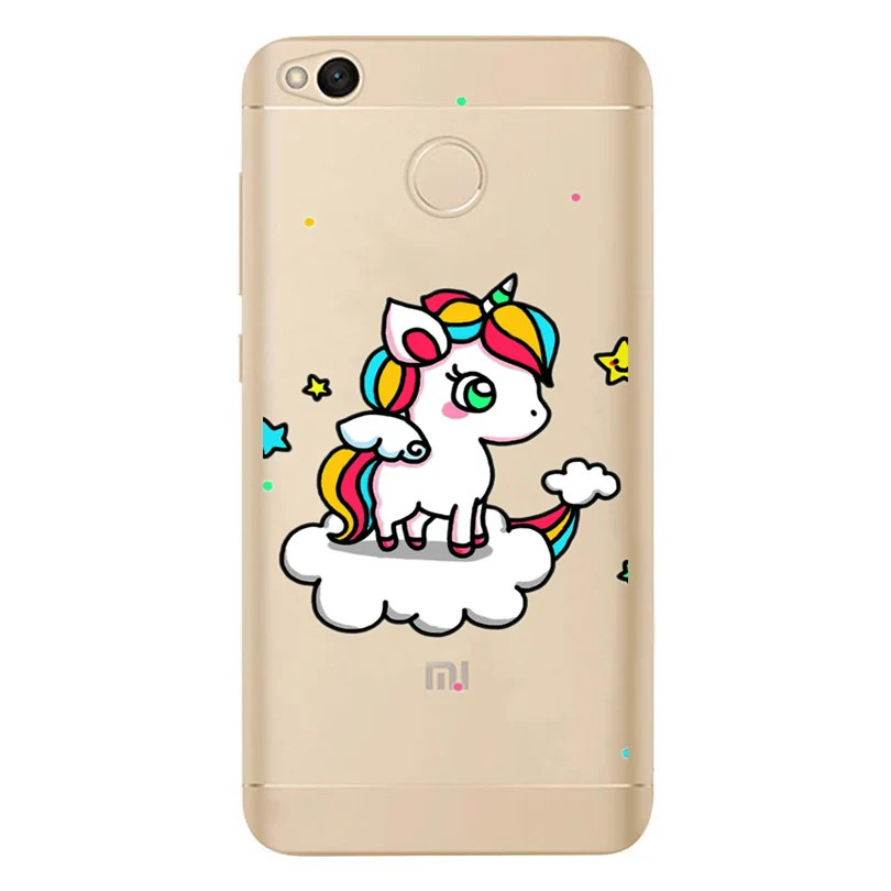 For Xiaomi Redmi 4X Note 4 4A 3 Cute TPU Colorful Soft Unicorn Painted Desig Cover Case Fundas Mi A1 ProD 321 |
