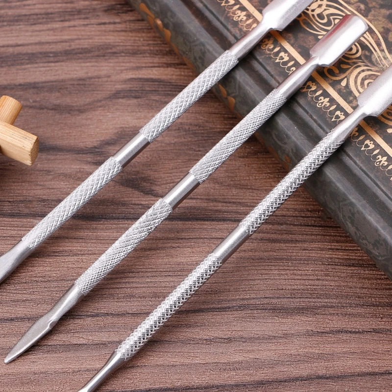 1 шт. двойной конец нержавеющая сталь для дизайна ногтей ручная работа кутикулы