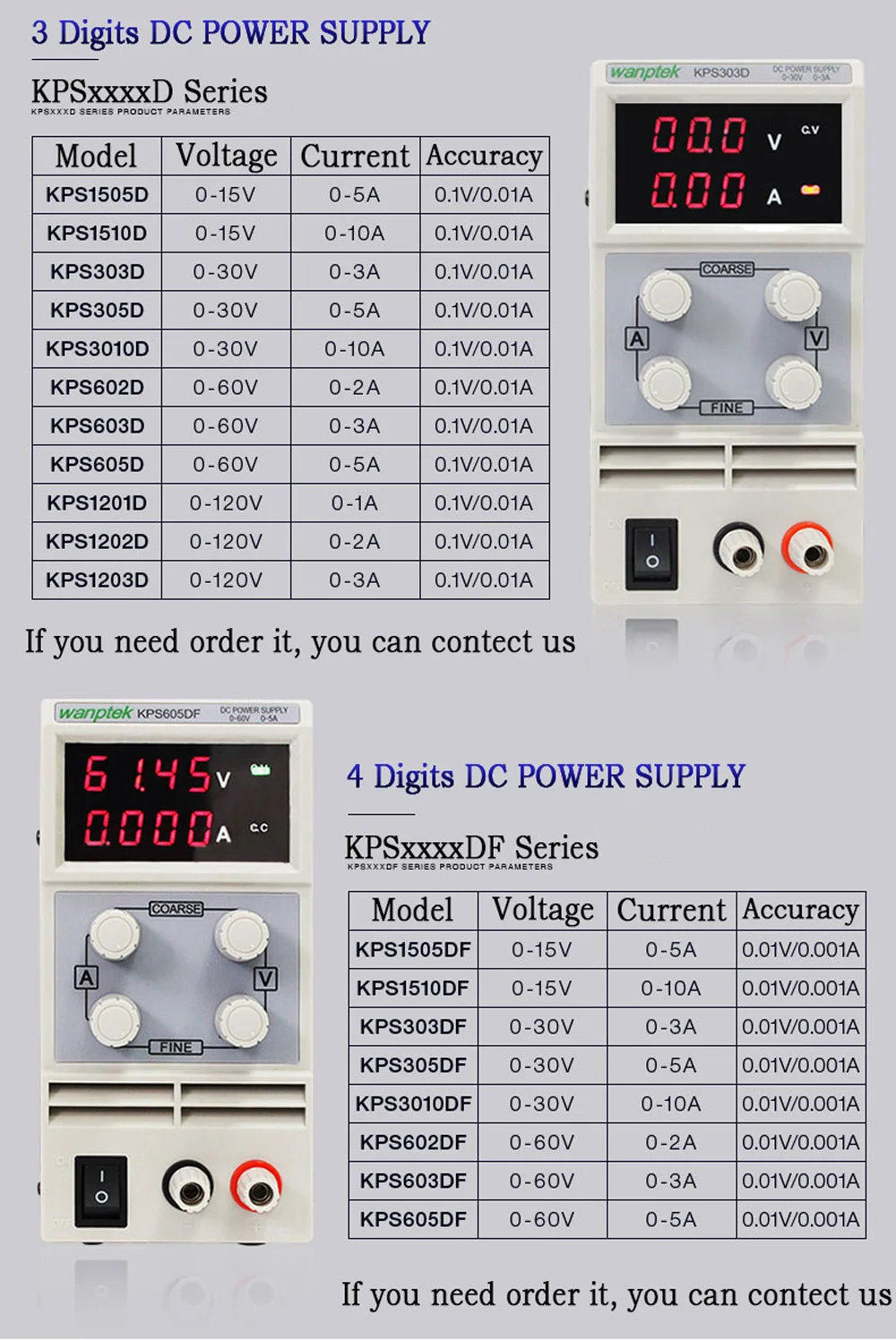 KPS1505D/DF Регулируемый Высокоточный двойной светодиодный переключатель с дисплеем источник питания постоянного тока 15V5A ремонт ноутбука и телефона лабораторный тест источник питания