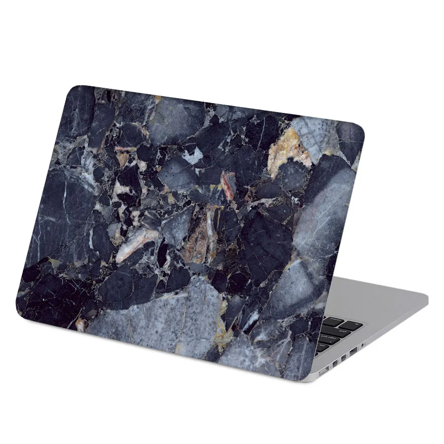 Синяя мраморная зерно полное покрытие кожи для Macbook Стикер 13 Pro Air retina 11 12 15 дюймов Mac Mi поверхность книга Ноутбук наклейка КОЖА