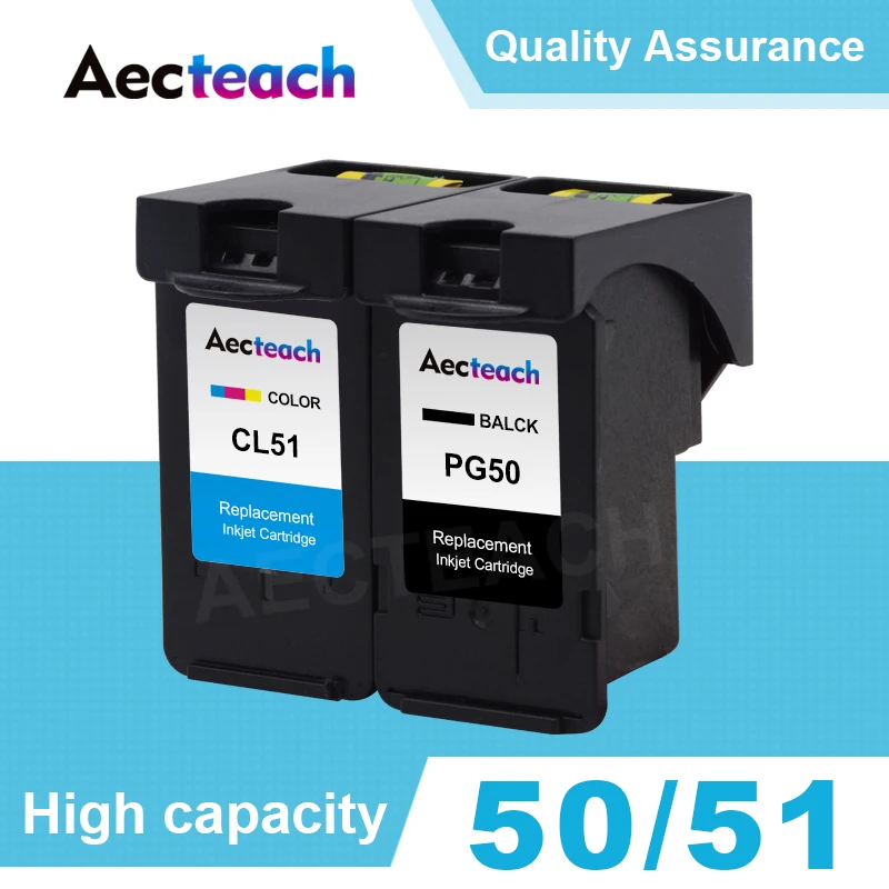 Чернильный картридж aecteam PG50 CL51 для Canon PG 50 CL 51 Pixma iP2200 iP6210D iP6220D MP150 MP160 MP170 MP180 MP450