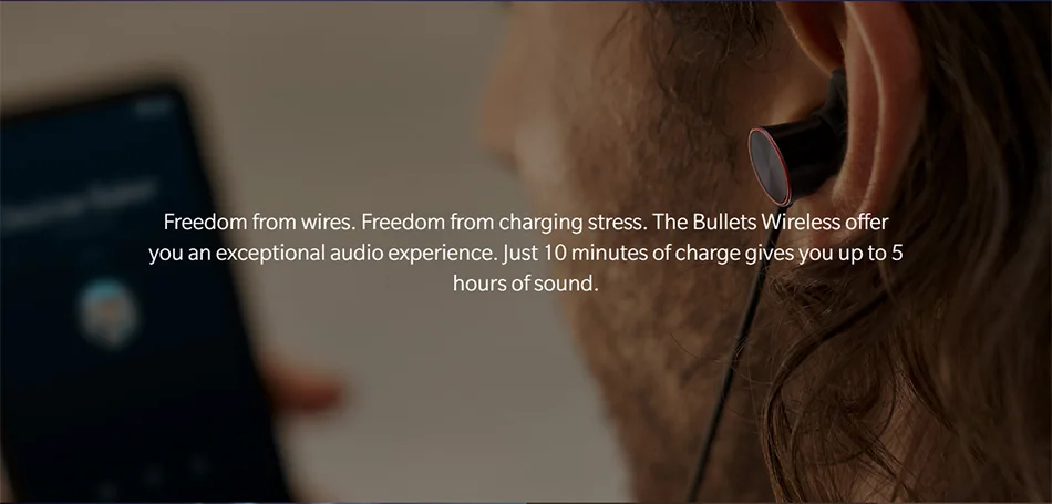 Оригинальные беспроводные наушники Oneplus Bullets 1 aptX с шейным ободком для Oneplus 6 6T 5T Free Your Music Freedom