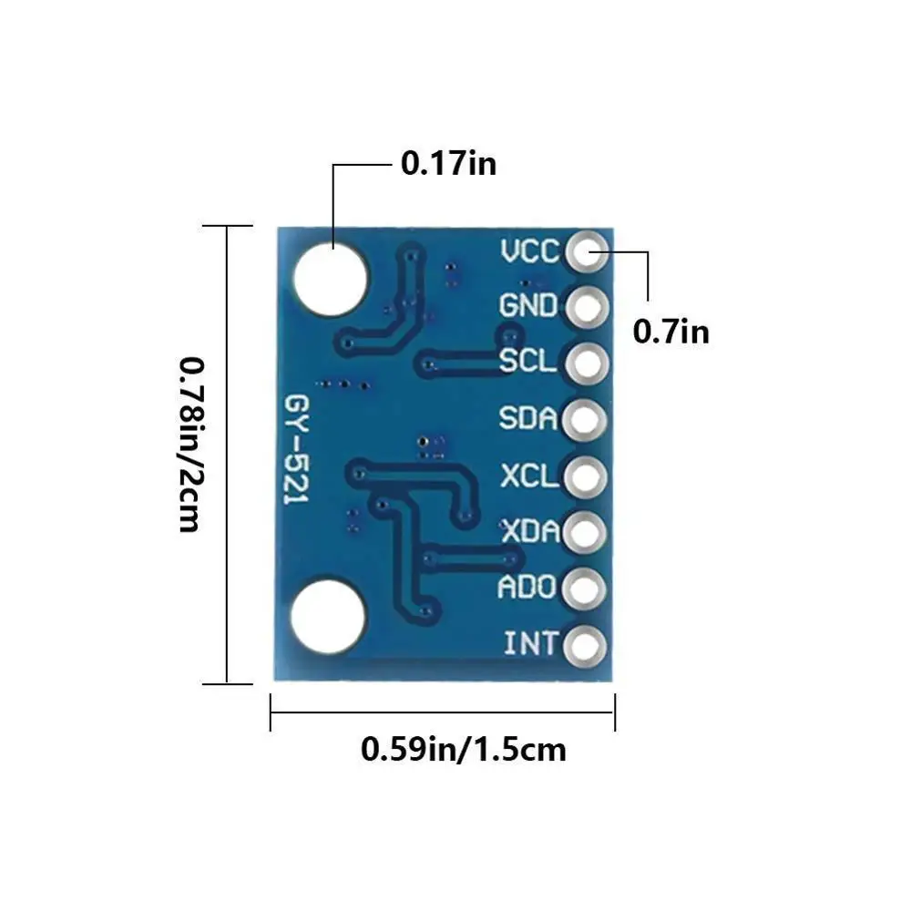 GY 521 MPU 6050 MPU6050 6 DOF 3 осевой акселерометр гироскоп сенсор модуль 16 бит AD конвертер