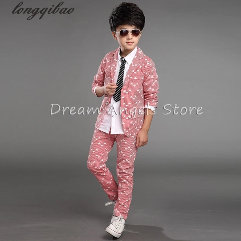 Boy kid formal suits boy blazer suit set children jacket &amp pants classic for clothing | Детская одежда и обувь