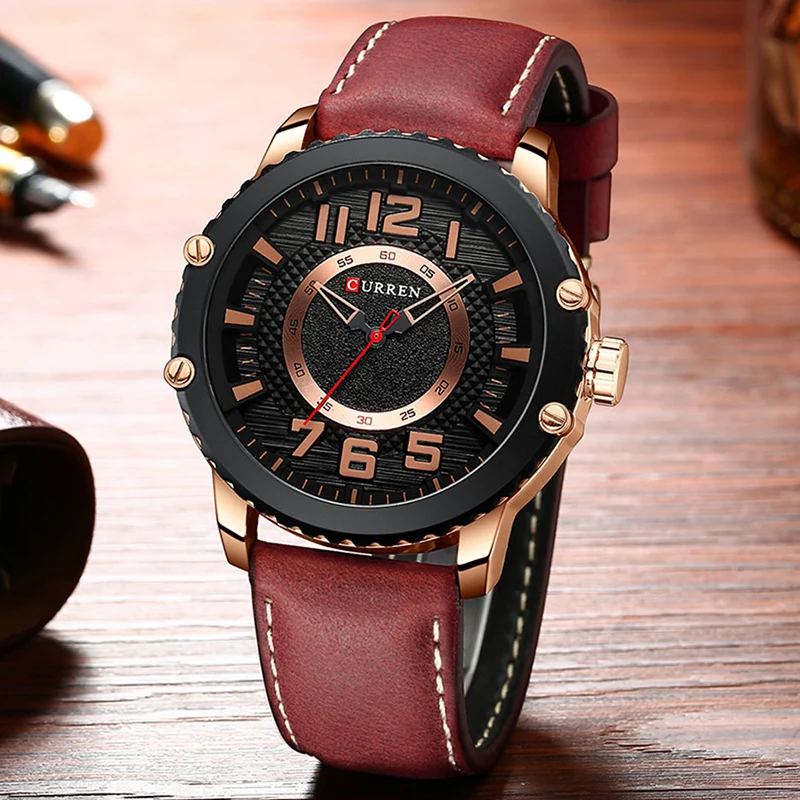 Часы CURREN Мужские наручные кварцевые роскошные брендовые спортивные