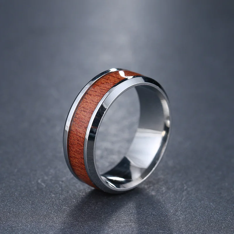 Woiwoi Stainless Steel Rings Nordic Vikings Runes Amulet Yggdrasil steel jewelry wood circle Ring | Украшения и аксессуары