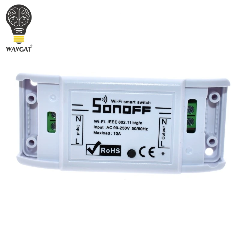 Itead Sonoff умный Wifi переключатель DIY умный беспроводной пульт дистанционного управления Domotica Wifi светильник переключатель умный дом контроллер работа с Alexa