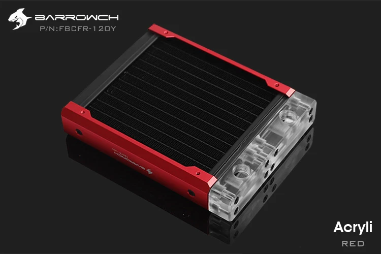 Встроенный радиатор Barrowch модульный 120 мм акриловый/POM съемный подходит для