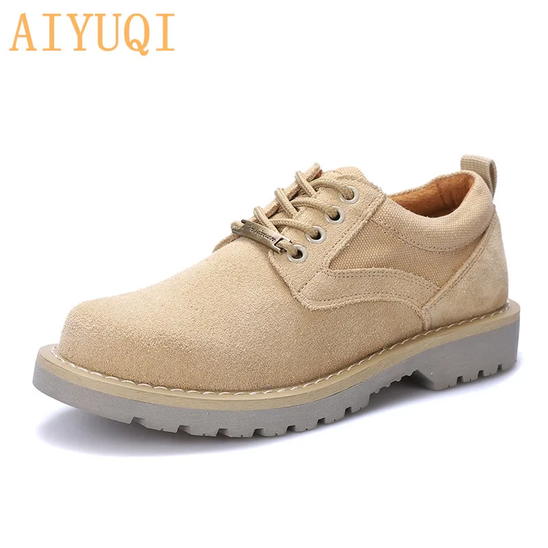 Beige AIYUQI; коллекция года; сезон осень; женские туфли martin из натуральной кожи; тонкие туфли в британском ретро-стиле; женская обувь на платформе; обувь для учащихся - Color: Beige