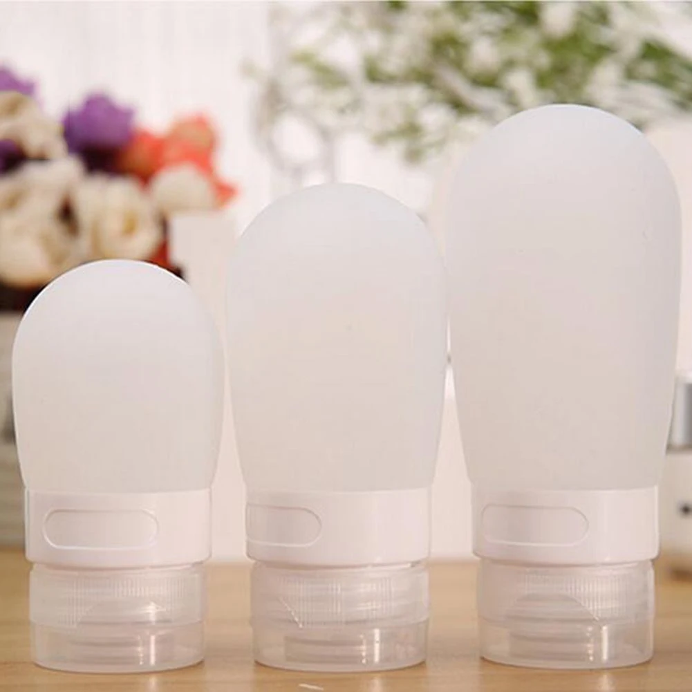 Portable Silicone Travel Bottle Lotion Shampoo Cosmetic Empty Mini Container | Красота и здоровье