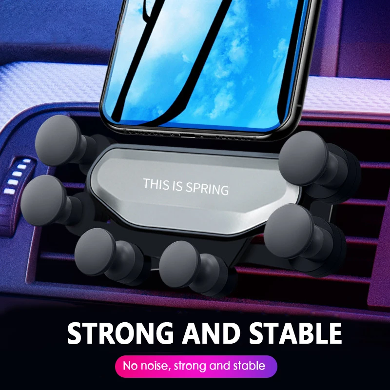 Гравитационный Автомобильный держатель для телефона iphone X Xs Max Samsung S10 в