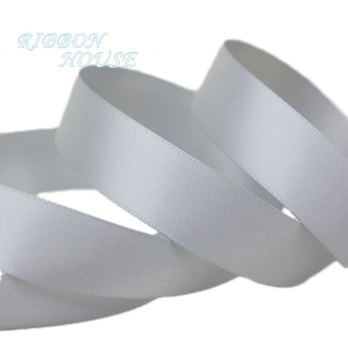 gray 2 meters " 25 мм Широкий двойной атласной лентой для DIY Лук Craft Декор Свадебная вечеринка украшения подарочной упаковки Скрапбукинг поставки 2 м - Цвет: gray 2 meters