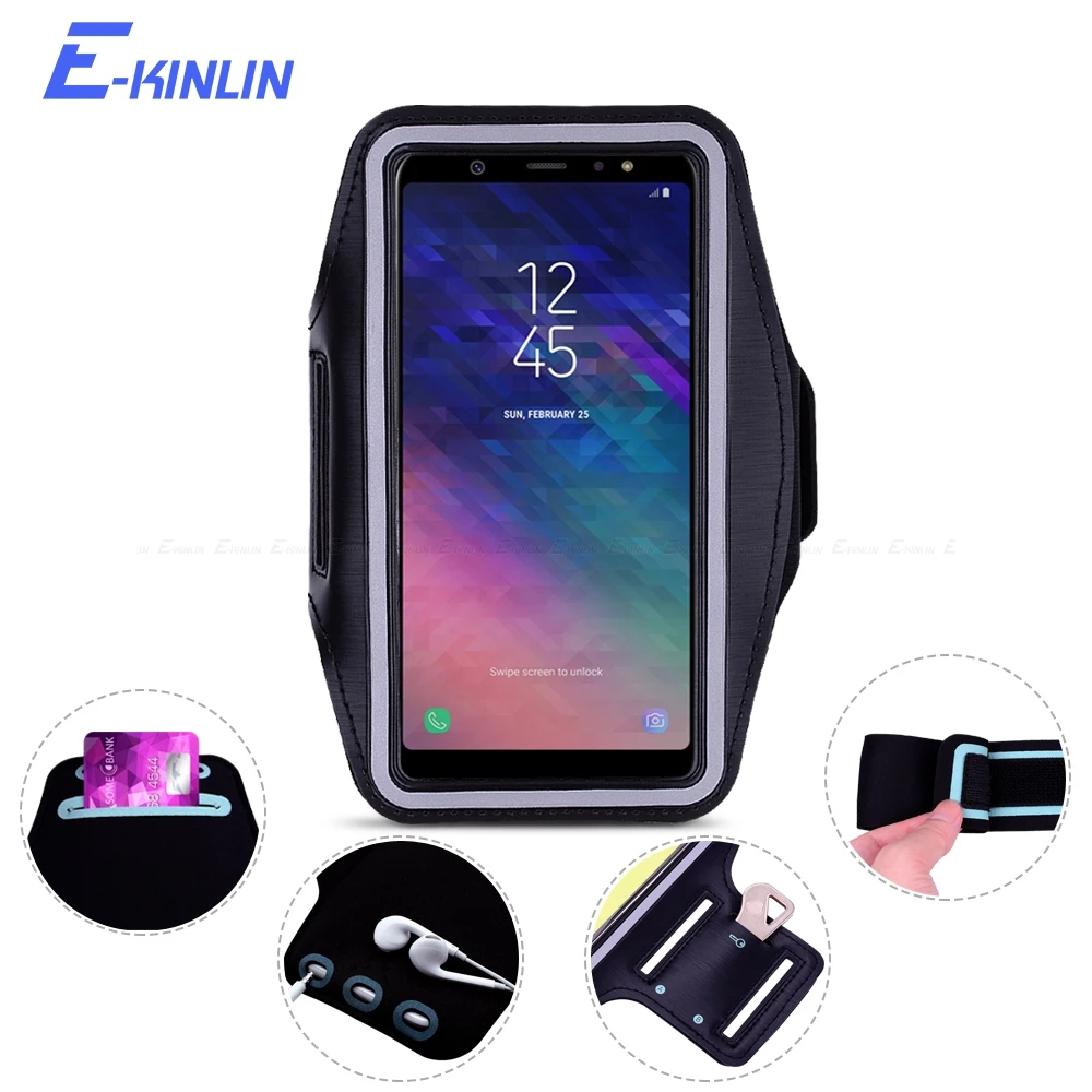 Чехол на руку для samsung Galaxy A50 A30 A10 A3 A5 A7 A6 A8 Plus A2 Core A9 спортивная сумка для телефона