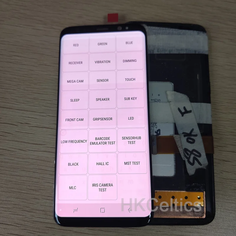 ЖК-экран 5," Большой Burn-Shadow S8, рамка для SAMSUNG Galaxy S8 G950F, дисплей 6,2" S8 Plus G955 G955F, дигитайзер сенсорного экрана