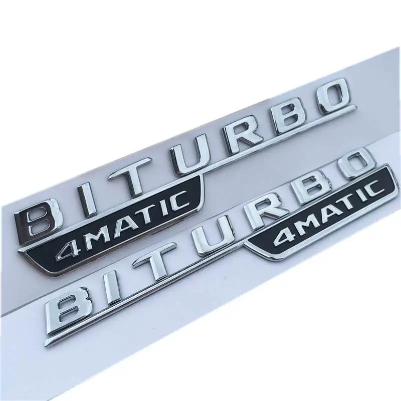1 пара/лот Бесплатная доставка ABS Embleme для BITURBO 4matic эмблемы Стикеры эмблема |