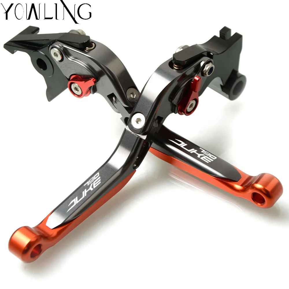 Titanium orange Аксессуары для мотоциклов решетка радиатора охранник Выдвижная тормозной рычаг сцепления для KTM 790 DUKE 790 DUKE 790 - Цвет: Titanium orange