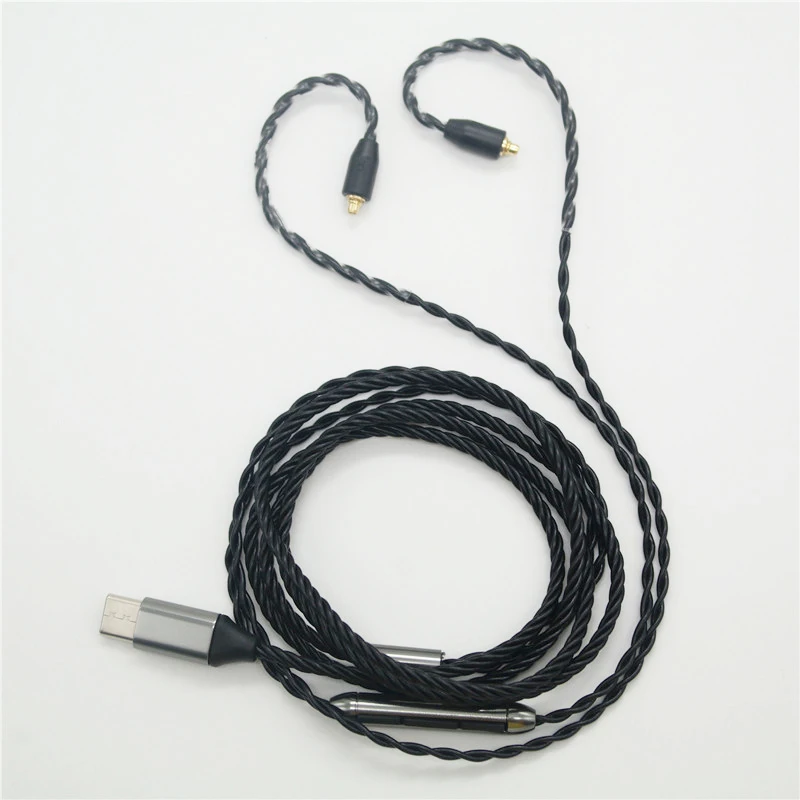 Type-c Upgrade MMCX cable For Shure SE846 se215 W40 W50 Earphone Headphone Cables with mic headset huawei xuaimi | Электроника