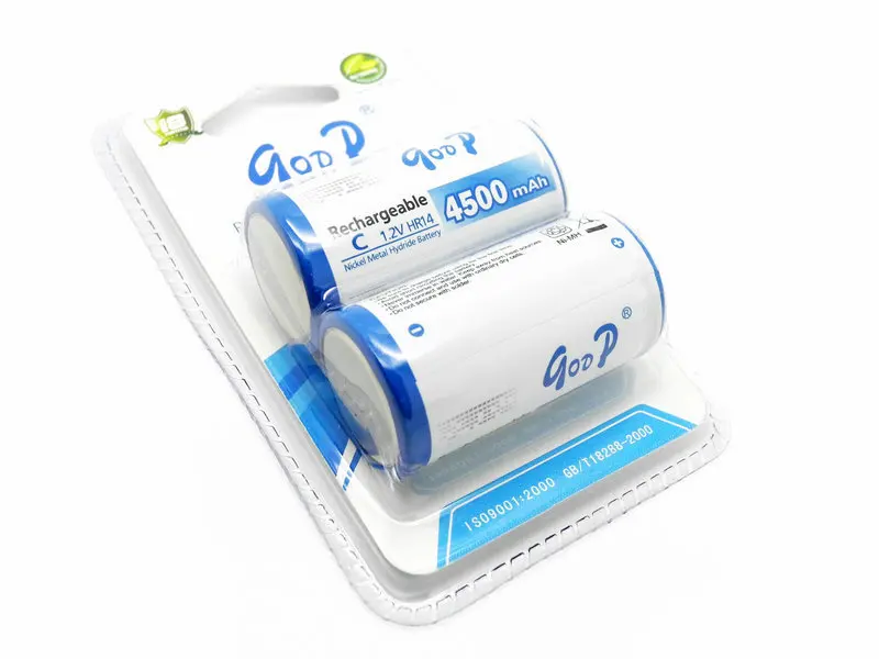 4500mah C 2 шт BTY C аккумуляторная батарея 4500mAh Ni-MH 1,2 V 4000 mah C перезаряжаемые батареи NIMH перезарядка HR14 батарея размер C HR 14 - Цвет: 4500mah C
