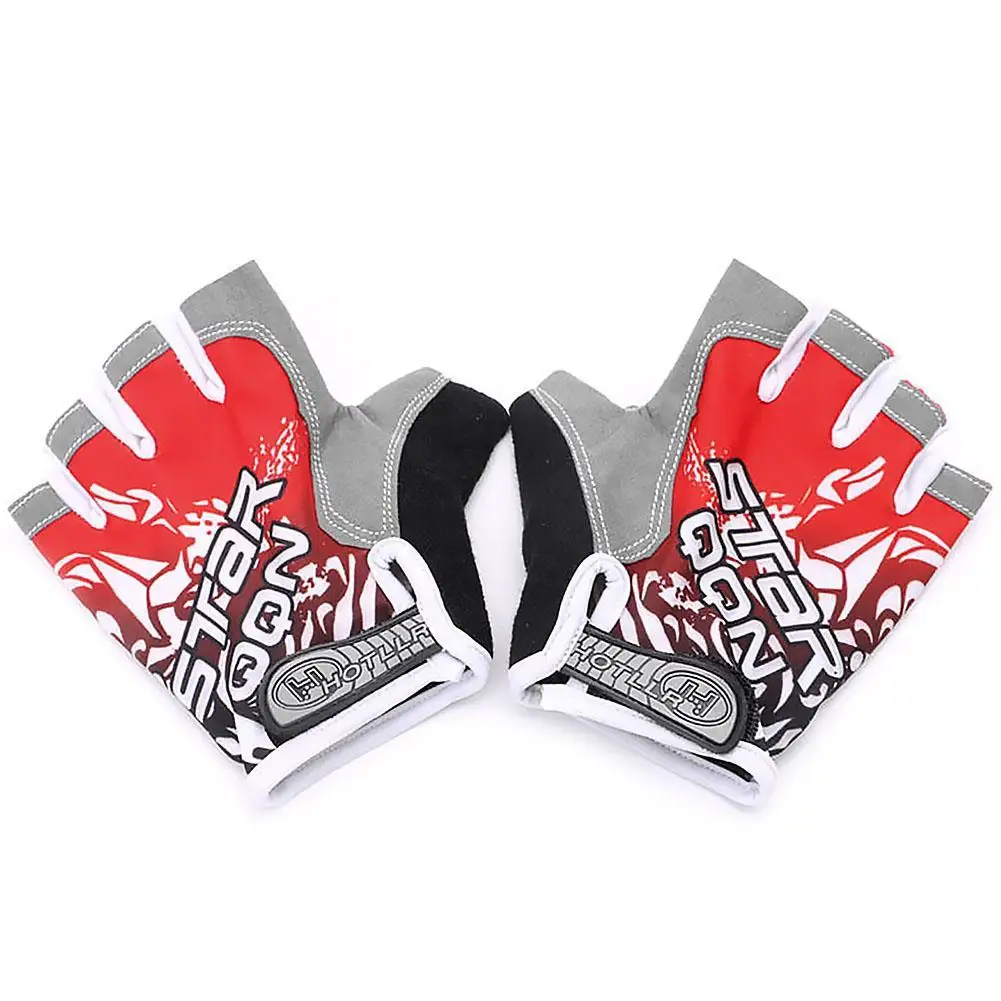 Горячая Распродажа 1 пара гелевых красных перчаток для велоспорта велосипедные