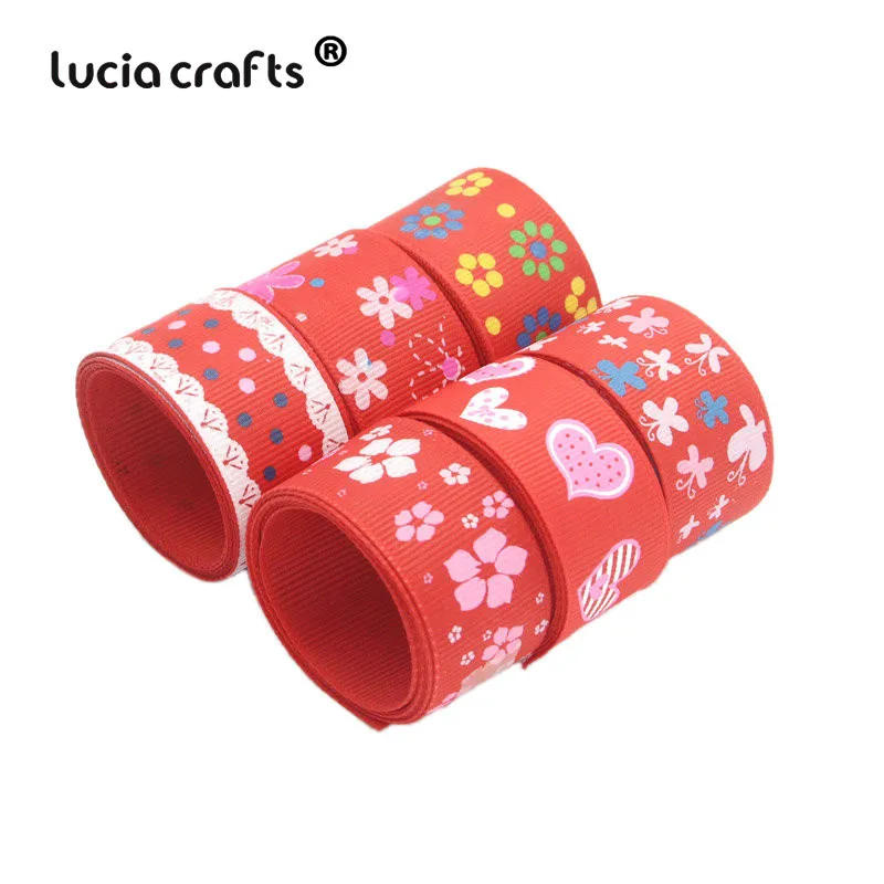 040054288 Style17 6y Lucia crafts 6 ярдов много вариантов печатные корсажные ленты лук Ремесло DIY Швейные материалы ручной работы аксессуары S0309 - Цвет: 040054288 Style17 6y