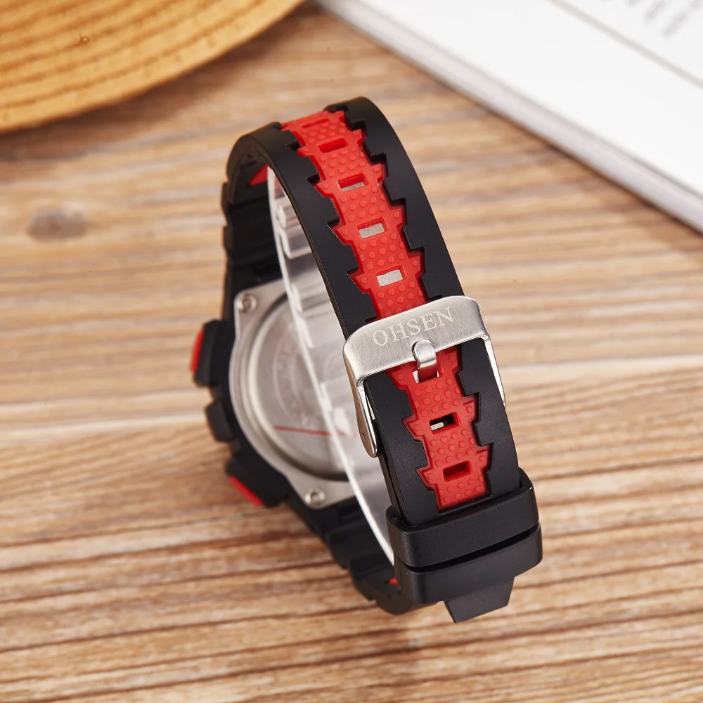 Модные часы OHSEN для отдыха детские студентов 50 м плавания наручные с будильником