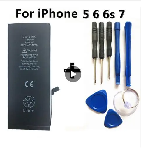 Новый большой емкости 4800MA литиевая батарея для Apple iPhone 6 S 7 5S замены батареи 5
