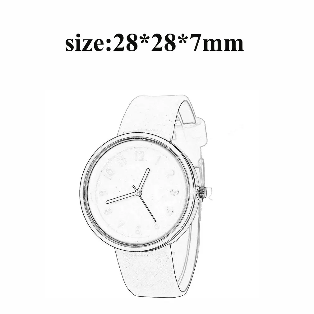 Однотонные моющиеся часы для мужчин и женщин студентов водопроф профессионалы