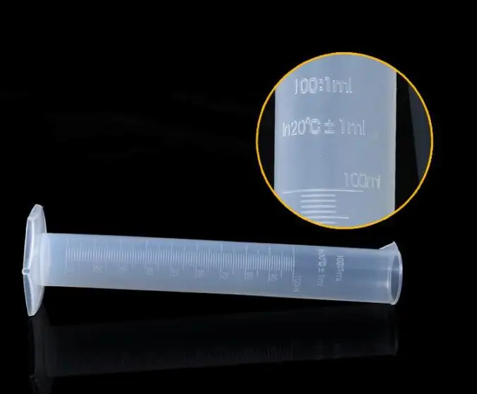 Бесплатная доставка пластиковый мерный цилиндр 500 мл 4 шт./лот для лабораторных