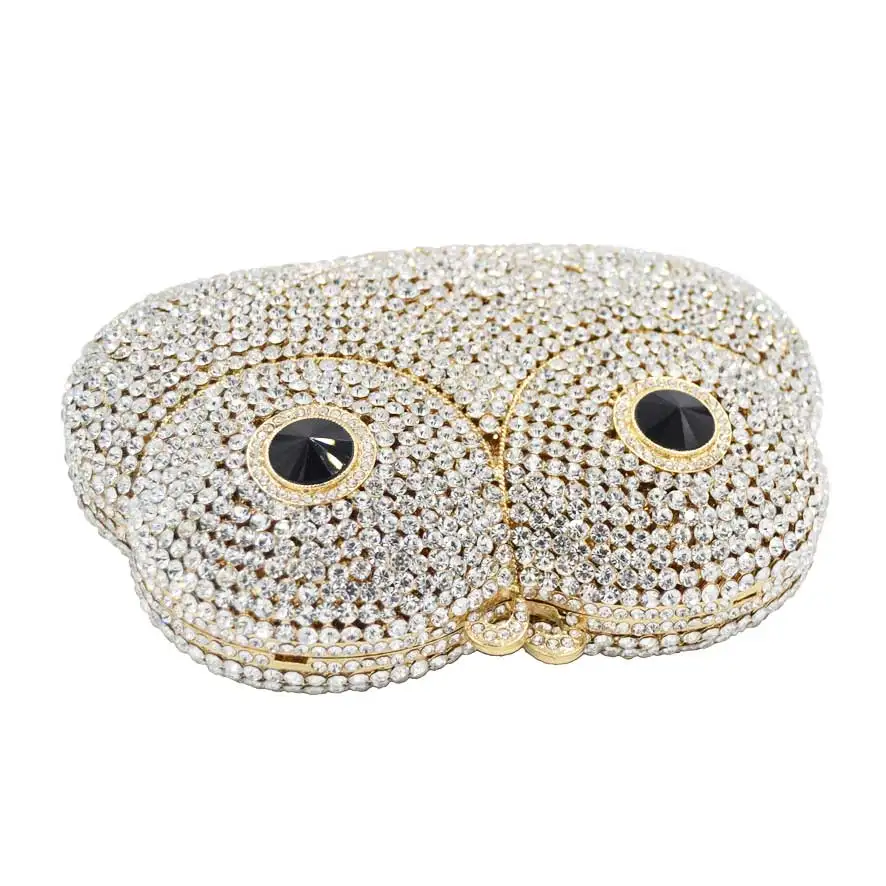 В виде медведя из мультфильма маска на глаза для женщин клатч Золотой модная