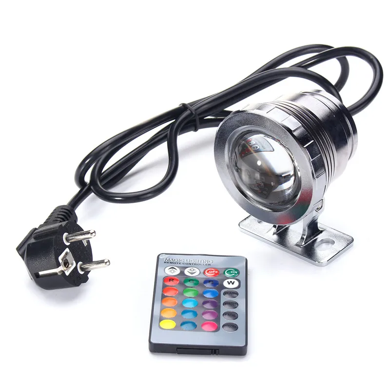 10 W RGB Светодиодный подводный источник света бассейн подсветка для пруда