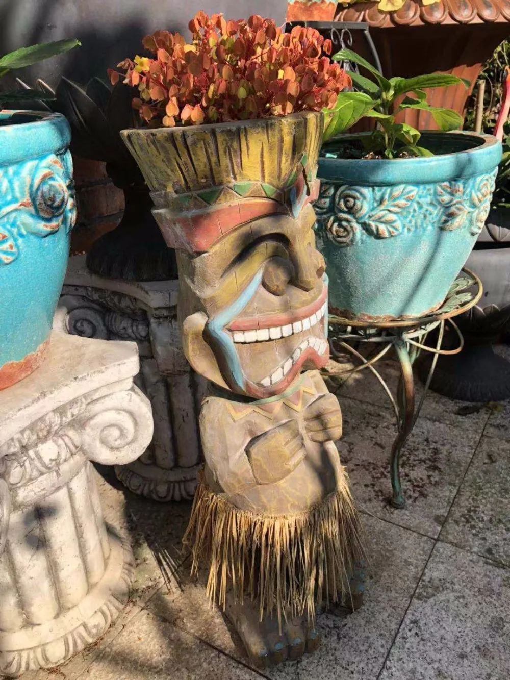 

Hawaiian Garden Villa Courtyard Landscape Creative Gardening Flower Pot Decoration