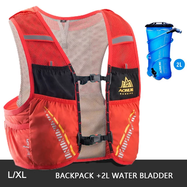 LXL -water bladde AONIJIE 5L Trail гидратационный жилет, рюкзак для пеших прогулок, велоспорта, кемпинга, марафона, рюкзак, сумка для бега - Цвет: LXL -water bladde