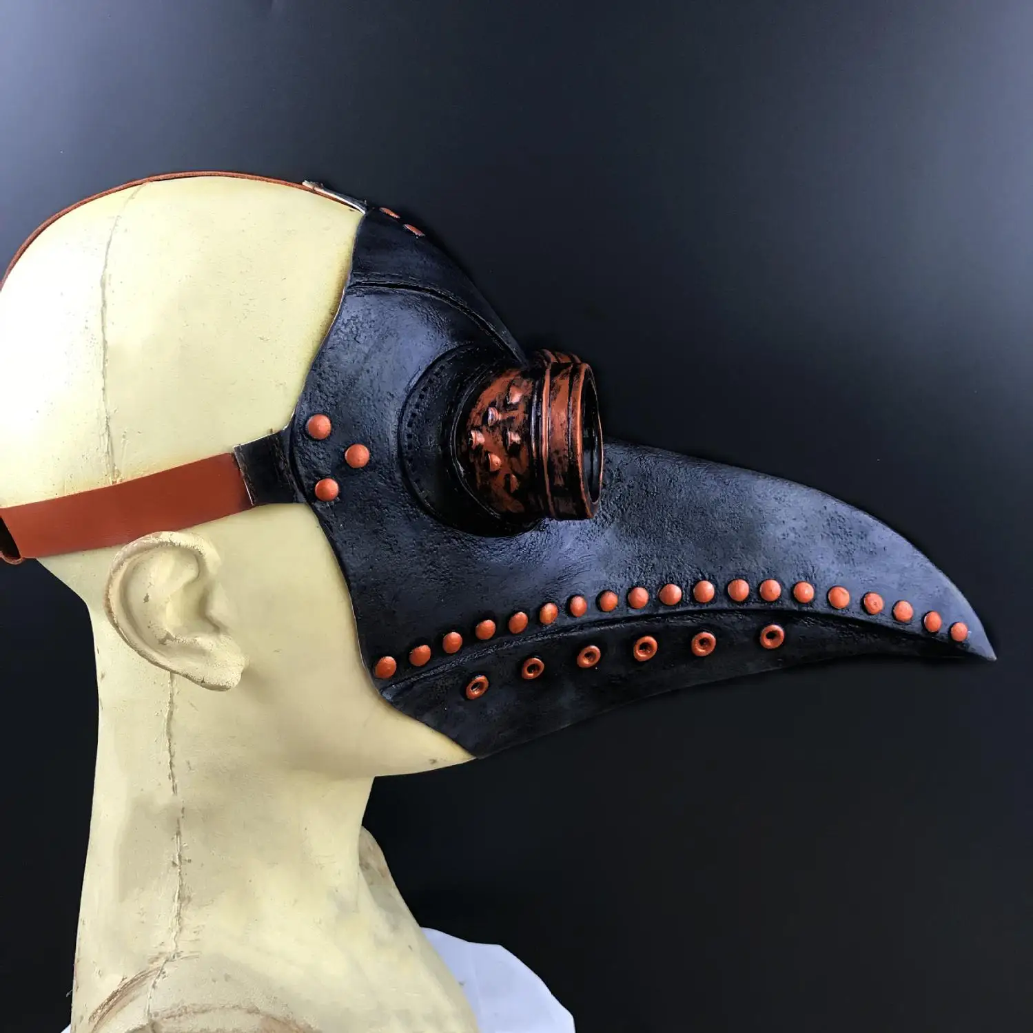 Чума доктор Costum маска клюв доктор птица пара панк маска длинный нос Косплей наряд Необычные маски Готический Ретро Рок Хэллоуин